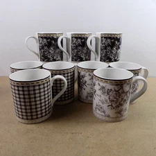 9 Royal Doulton Studio Provence 3.75" Mugs VGC