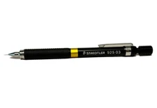 Staedtler 925 03 Mechanical Pencil 0.3mm Black Gold Band Chrome Clip