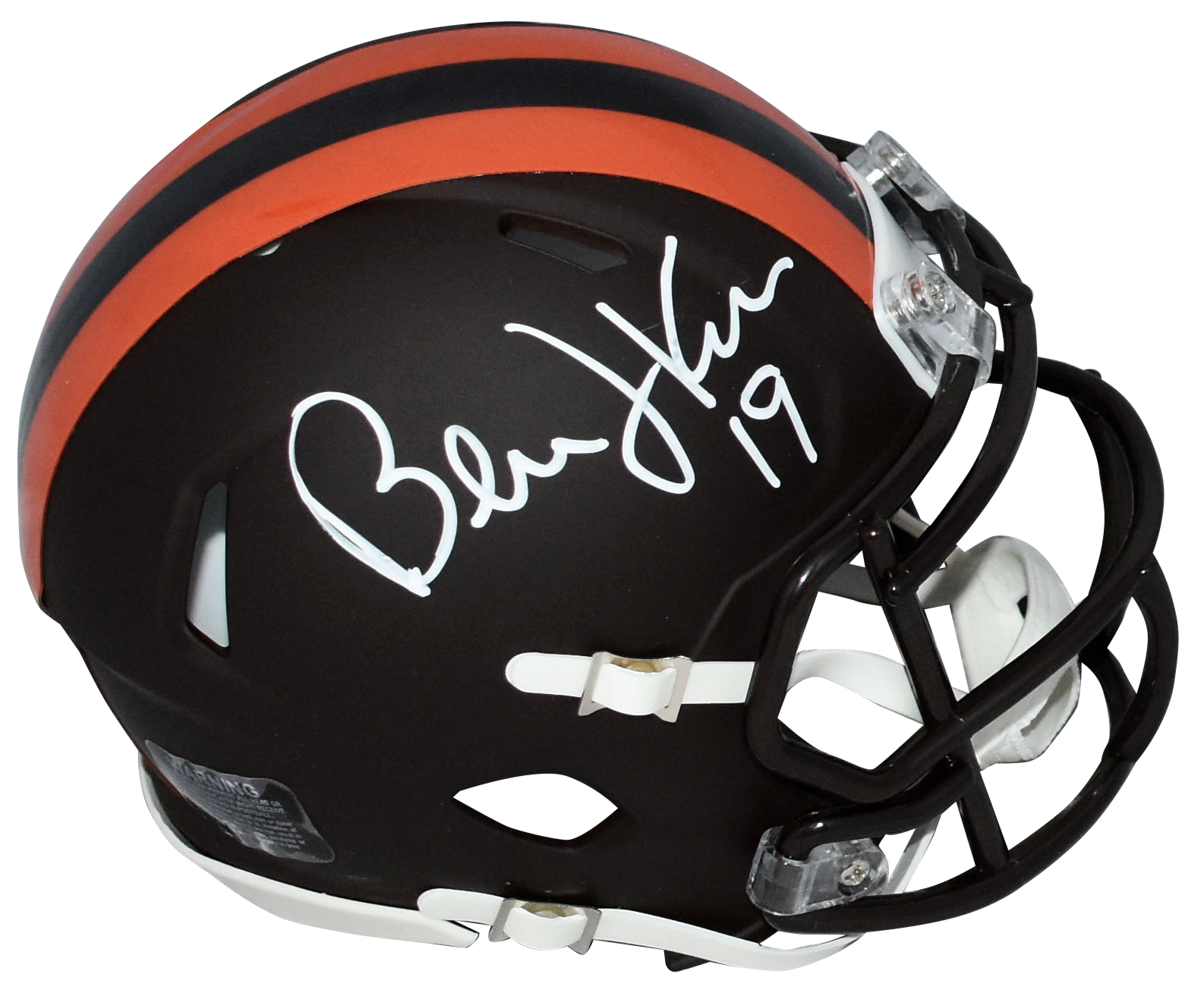 Bernie Kosar Autographed Signed Cleveland Browns 2025 ALT SPEED MINI HELMET BECKETT 