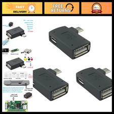 3 Pack OTG Cable Adapter for Fire TV Stick 4K, Cube Streaming Devices - USB Hu