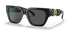 Versace Sunglasses Black Frame, Dark Grey Lenses, 0VE4409 GB1/87 53MM