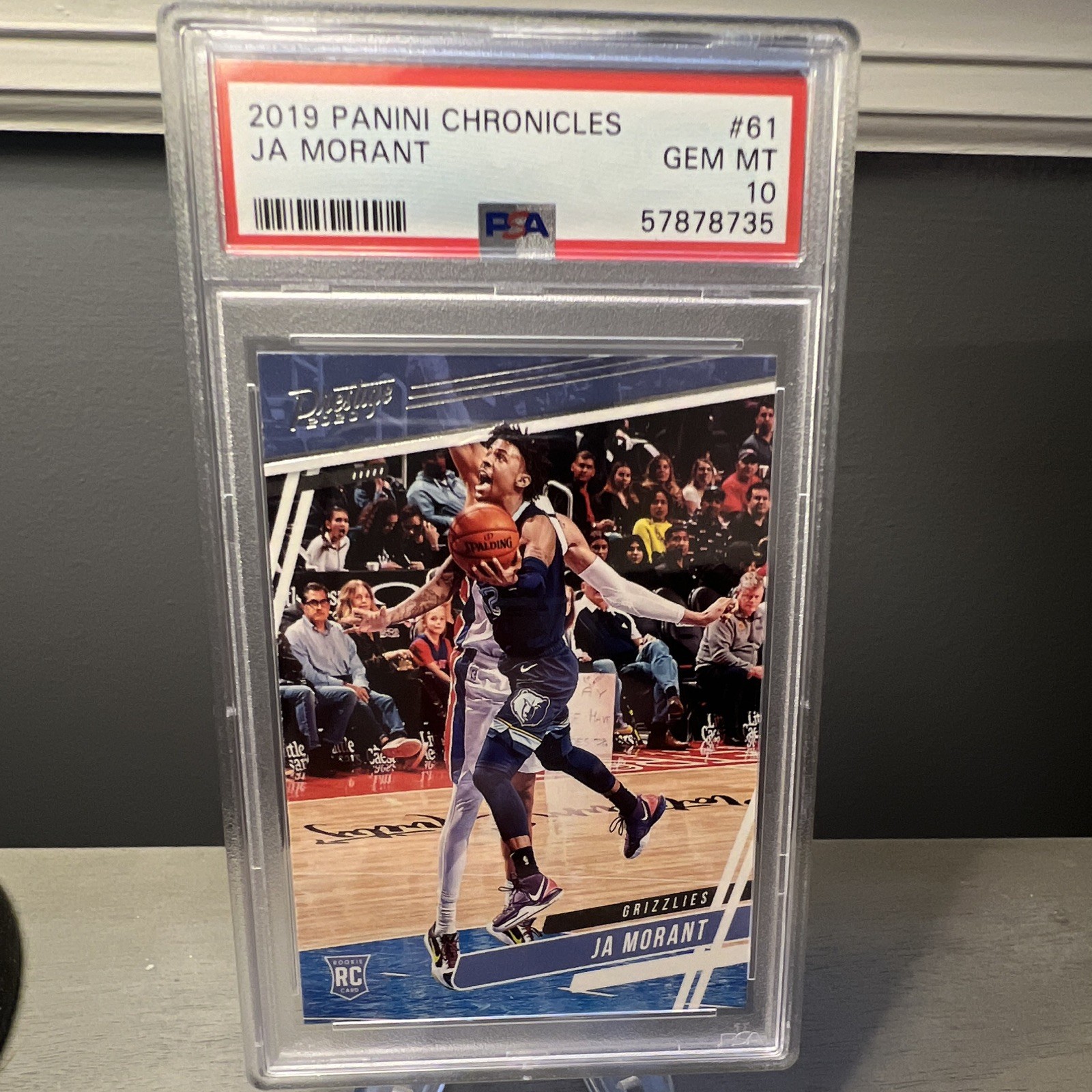 Panini 2019-20 Chronicles Prestige Ja Morant Rookie RC #61 PSA 10 Grizzlies