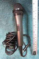 Vintage WIRED MICROPHONE Mic w ON/OFF Switch High Grade Low Noise 10'4" CABLE