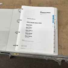 Rohde & Schwarz FSP13 Manual