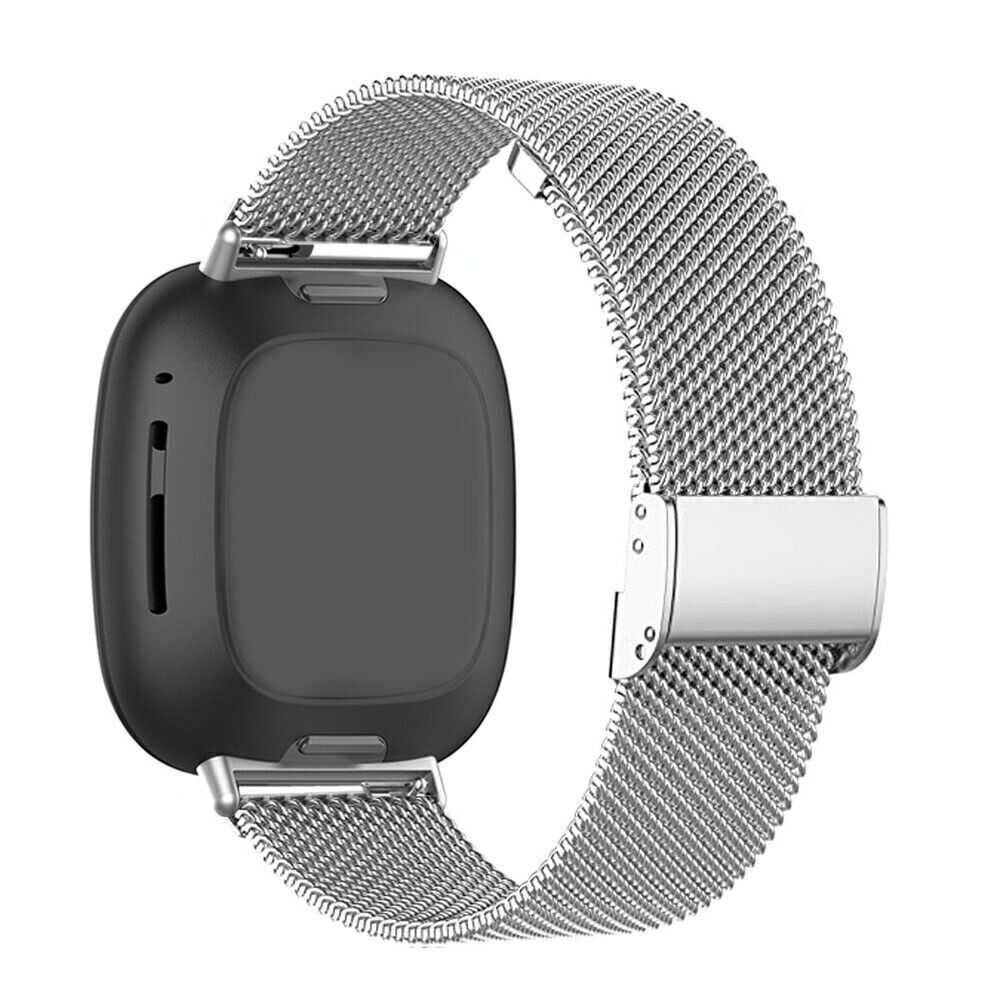 Watch Band For Fitbit Versa 4 3 2 Sense/Sense 2 Stainless Steel Mesh
