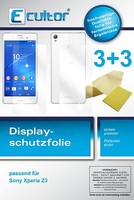 6X Schutzfolie FüR (3VS +3RS) Ecultor Sony Xperia Z3 Display Crystalclear