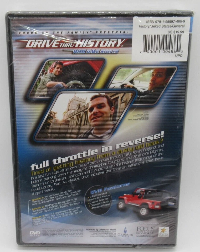 DAVE STOTTS - DRIVE THRU HISTORY: COLUMBUS, PILGRIMS & EARLY BOSTON DVD REV. WAR - Image 2 of 2