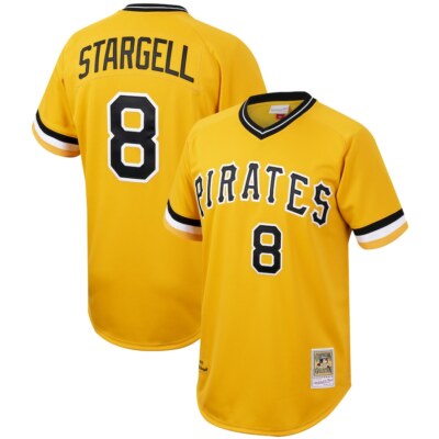 Pittsburgh Pirates Willie Stargell #8 Mitchell & Ness Gold 1979 