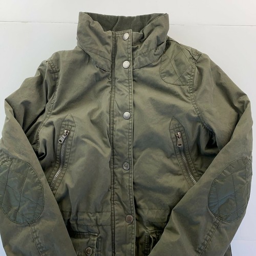 Manteau Style Militaire H&M Vert Kaki Taille 10 – Occasion En Très Bon état, 100% Coton