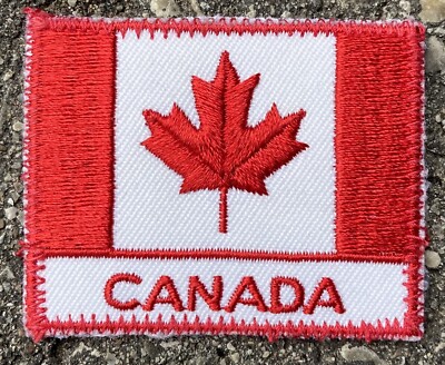 Canada Flag Patch 2..5  X 2  Canadian Maple Leaf