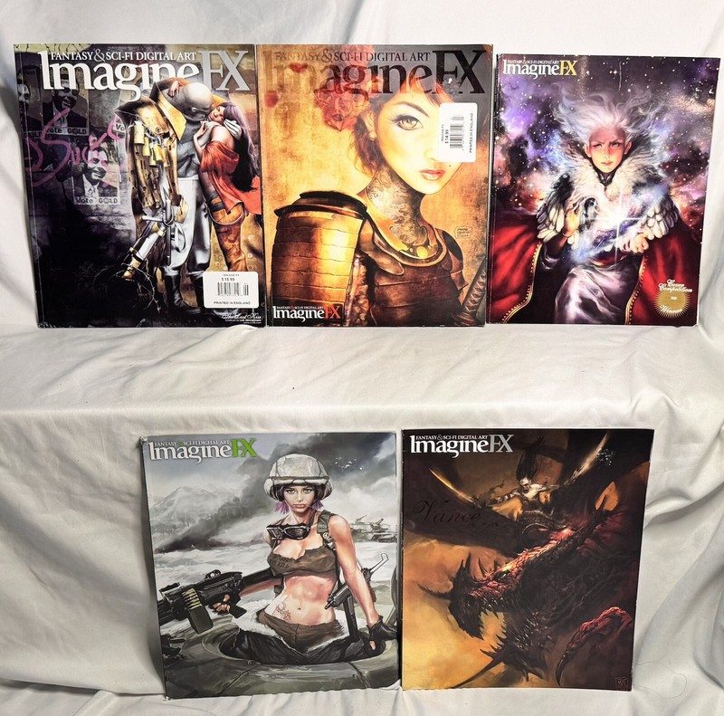 Imagine FX Magazine 2007-10 lot of 5 Fantasy & Sci-Fi Subscriber issues- No DVDs