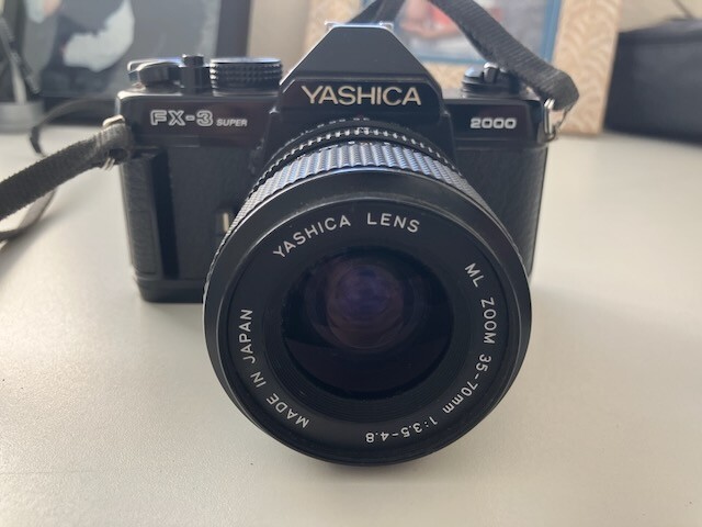 Yashica FX-3 Super 2000 SLR 35mm Film Camera W/ ML 50mm f1.9 Lens