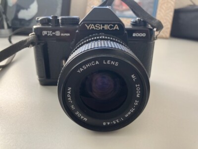 Yashica FX-3 Super 2000 SLR 35mm Film Camera W/ ML 50mm f1.9 Lens - NOT TESTED