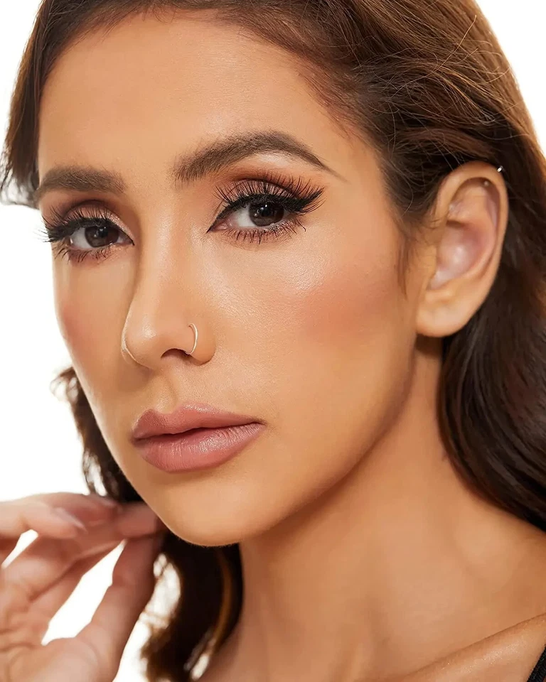 Серебро нос кольцо обруч тонкий Tragus спираль уха губы перегородки пирсинг соска - Изображение 4 из 4