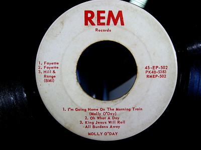 Rem Label MOLLY O’DAY RARE REM Label Kentucky Bluegrass Gospel 45 rpm EP 6 songs ...