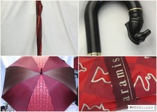 Aramis Umbrella Chess Theme 40in Large Rare Vintage 80s