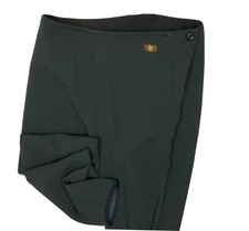 Vintage Post Card Pants Trousers Italy Designer 80s Ski Winter Women Sz 42 Green