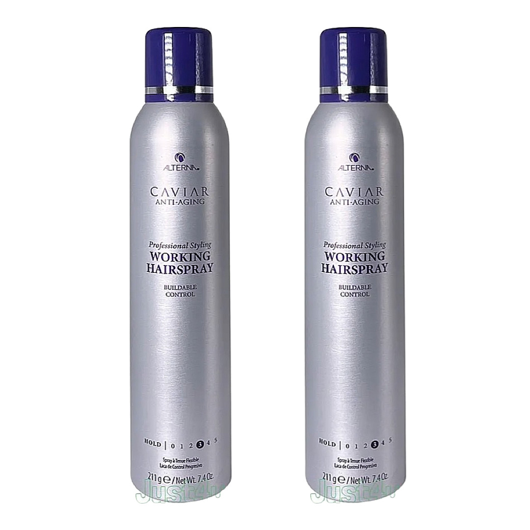 Alterna Caviar Anti-Aging Professional Styling Working Hairspray 7.4oz. (2CANS)