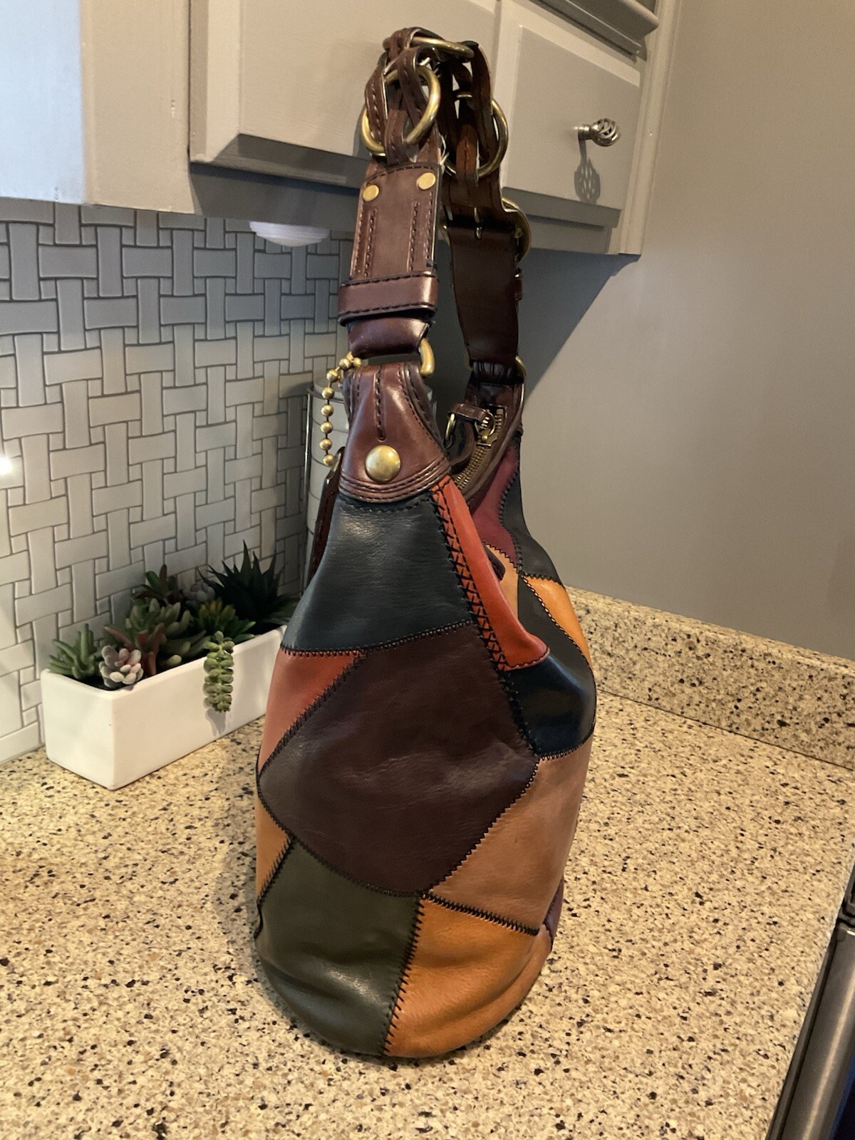 Coach PATCHWORK Leather Large Duffle Bleecker Bag… - image 5