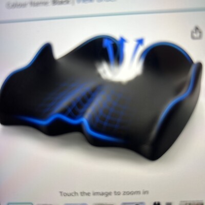 Sitzkissen für Ischias Schmerzlinderung Memory-Schaum ergonomische Haltung Sitzpolster UK