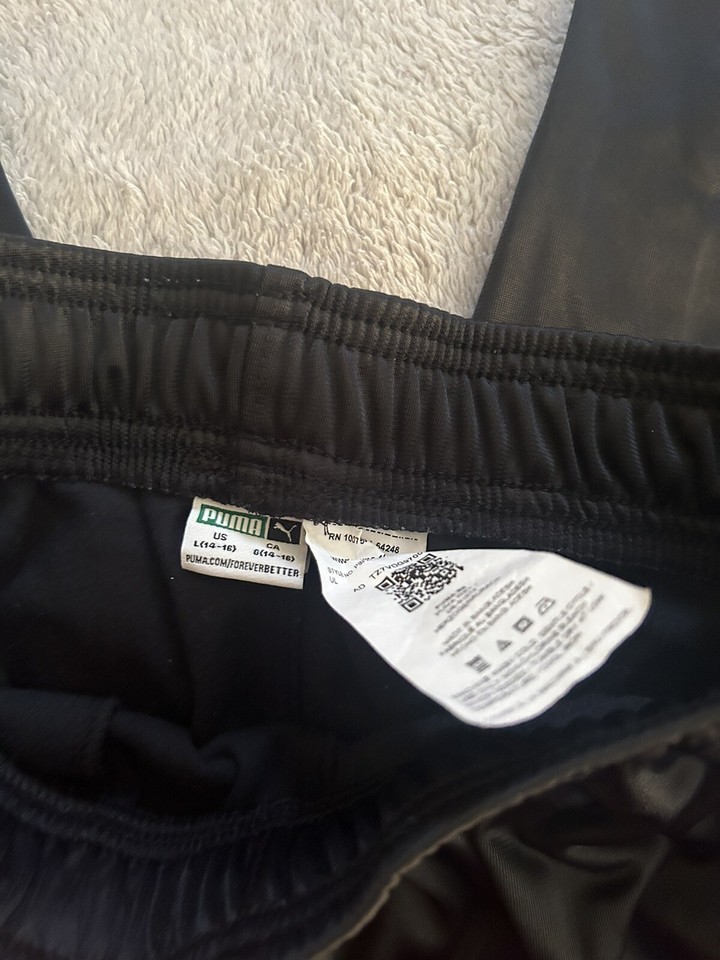 PUMA Youth Boys Black Jogger Pants Size Large (14/16) eBay