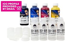 100ml Inktec Sublimation Ink Set + Easy Refill Bottles for Epson ET-2865 Inc ICC