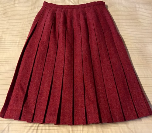 Vintage Pitlochry Strickwaren Damen Gr. 18 reiner Wolle plissierter Rock Made in Scotland - Bild 5 von 5