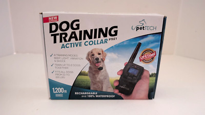 PetTech Dog Training Active Collar Model PT0Z1 - 1200 Foot Range - New In Box