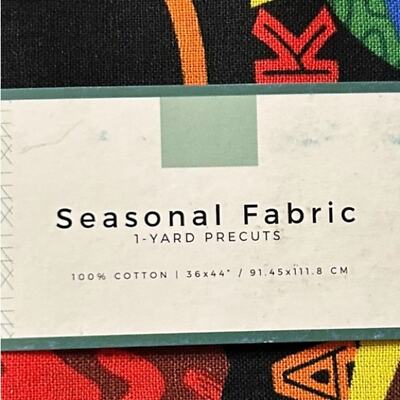 NEW IN PACKAGE Seasonal Fabric Happy Kwanza 1 Yard Pre-Cuts