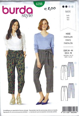 Burda Schnittmuster 6298 Hose