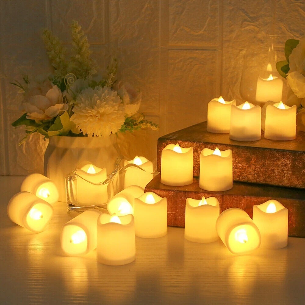 Christmas Gifts Flameless Led Candles 24pcs Led Tea Lamp Fake