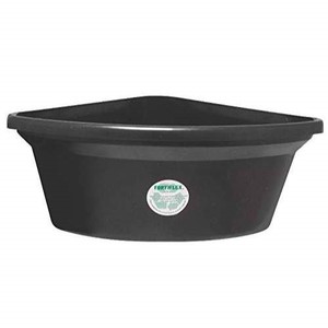 Fortiflex Corner Feeder For Dogs And Horses 6 Gallon Black