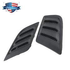 Black Front Engine Hood Vent Left & Right Fits for 2020 2021 2022 Ram 1500