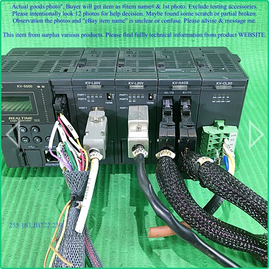 KEYENCE KV-5500 KV-L20V KV-H40S KV-CL20, PLC set as photo KEYENCE KV-5500 KV-L20V KV-H40S KV-CL20, PLC set as photo