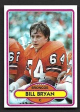 1980 Topps #473 Bill Bryan Denver Broncos