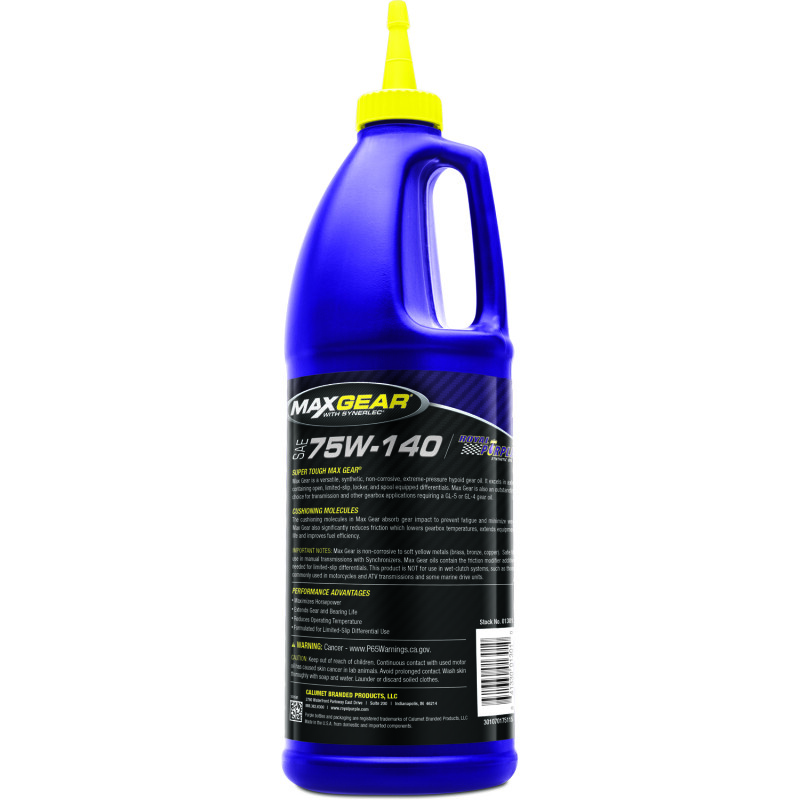 Royal Purple Max Gear Synthetic 75W-140 Gear Oil - 1 Quart