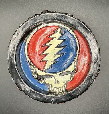VTG 2005 Grateful Dead Hand Painted Incense Burner / Ashtray, C&D Visionary.