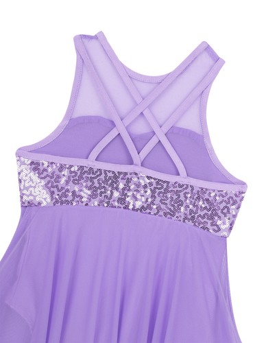 Girls Ballet Lyrical Dance Dress Contemporary Dancewear Sequins Dancing AU - Picture 108 of 165