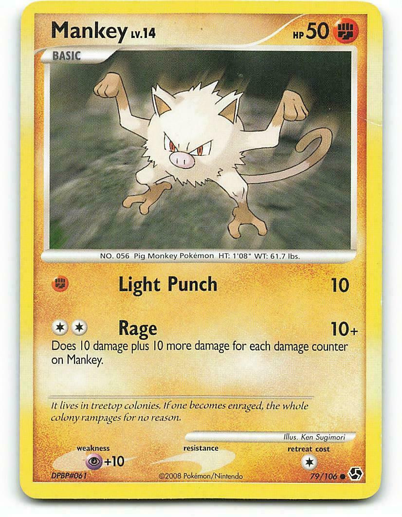 POKEMON MANKEY LV.14 79/106 COMMON NM CARD GREAT ENCOUNTERS | eBay