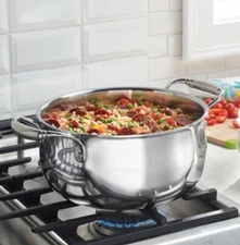 PRINCESS HERITAGE® TRI-PLY STAINLESS STEEL 6-Qt. Stir Casserole 5704 NEW $179.95