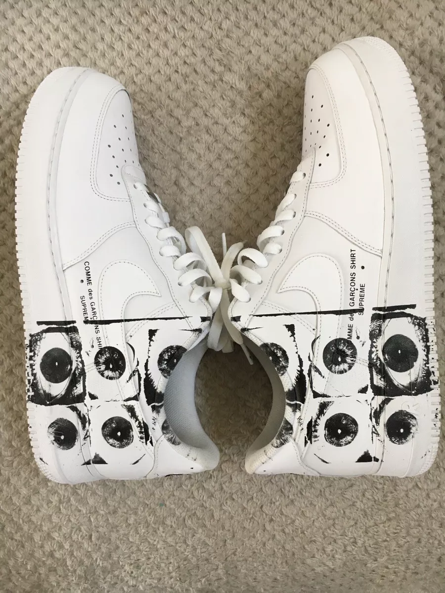 Nutteloos Alvast Tegenover nike air force 1 low supreme x comme des garcons | eBay