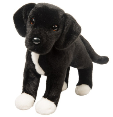 Twister 17'' Black Lab Pit Bull Mix Plush Stuffed Animal Douglas Dog Rescue Pup
