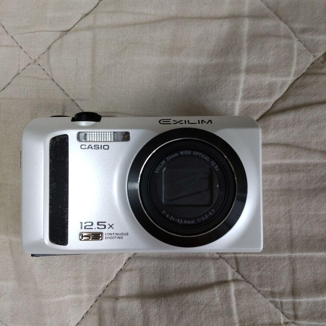 CASIO EX-ZR300 WE White Digital Camera High Speed EXILIM 24mm Wide