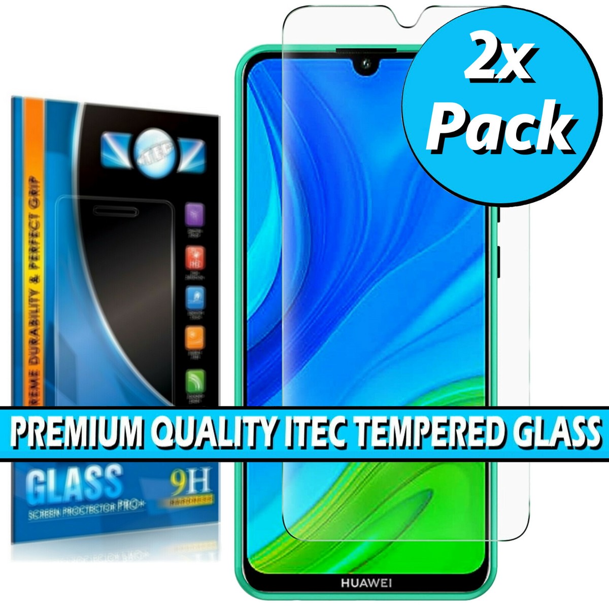 For Huawei P Smart 2019 2020 2021 Tempered Glass Screen Protector