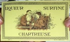 LIQUEUR LABEL LABEL SURFINE CHARTREUSE PARIS FRANCE-194-1115