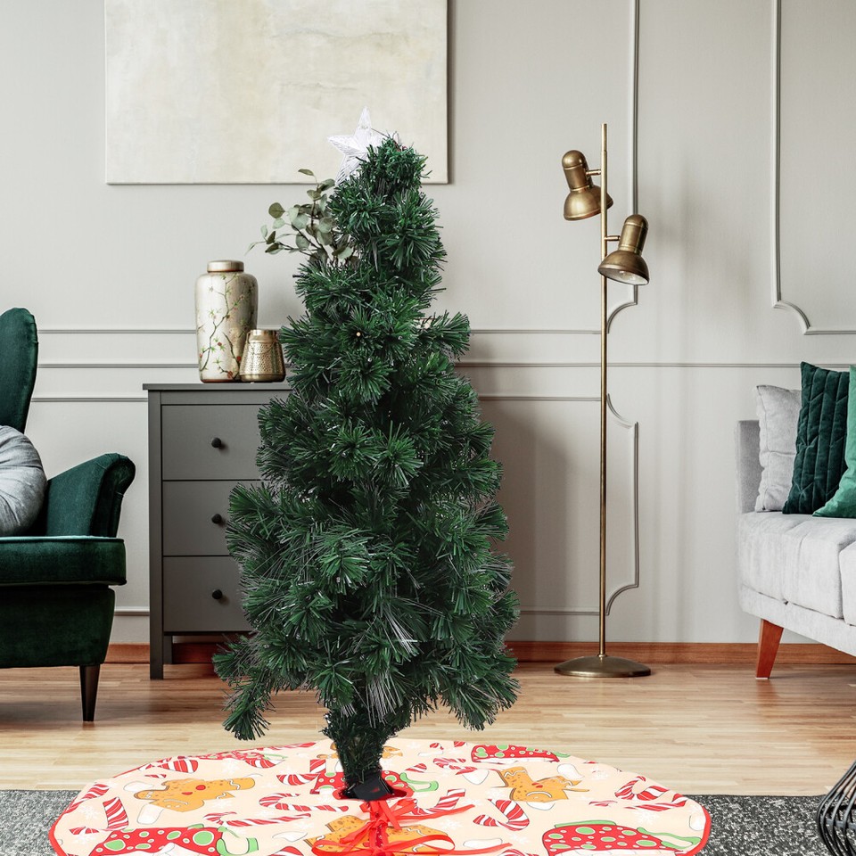 Gingerbread Man Tree Decorations Biscuits Candy Christmas Skirt