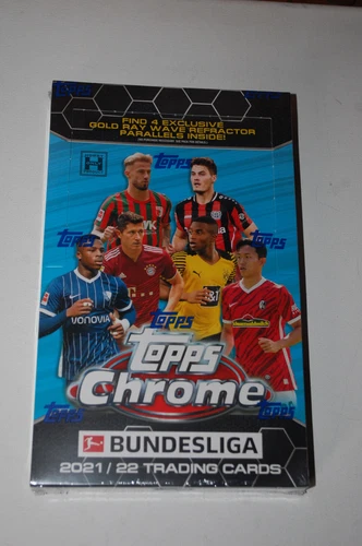 Topps Chrome Bundesliga 2021/22 Hobby Box-Sealed Brand New