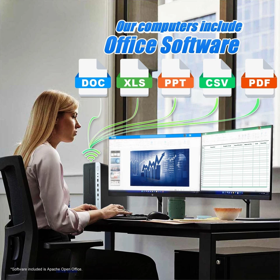HP Desktop Computer PC i7, up to 64GB RAM 17TB SSD, Windows 11/10,WiFi, DVD-RW - Image 4 of 4