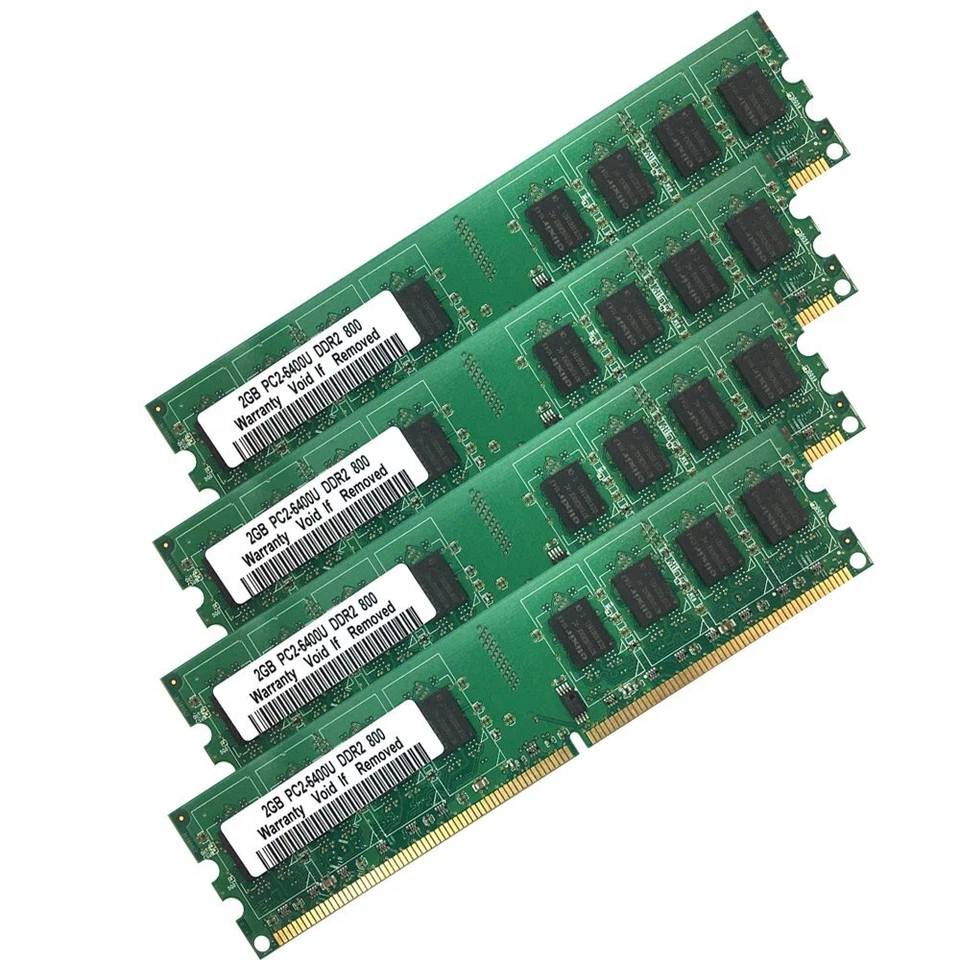 8GB 4x 2GB DDR2 800mhz PC2-6400U RAM For Dell OptiPlex 755 760 960 XPS 410 420 - Image 2 of 4