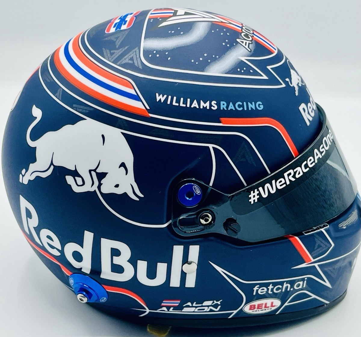 ALEX ALBON signed 1/2 BELL WILLIAMS helmet 2022 NEW | eBay